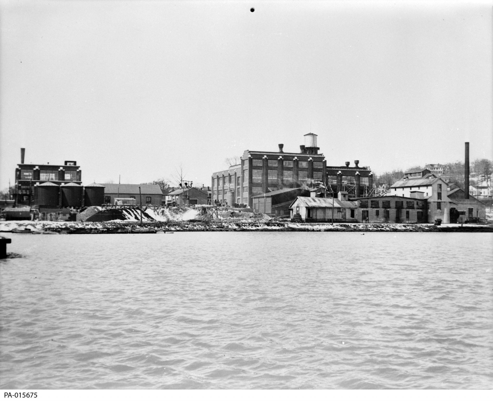 The Eldorado refinery on John Street, Port Hope, 1938